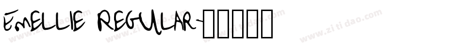 Emellie Regular字体转换